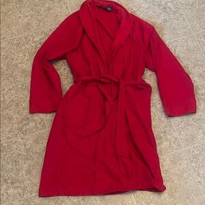 Lands' End Vibrant Red Women's Robe